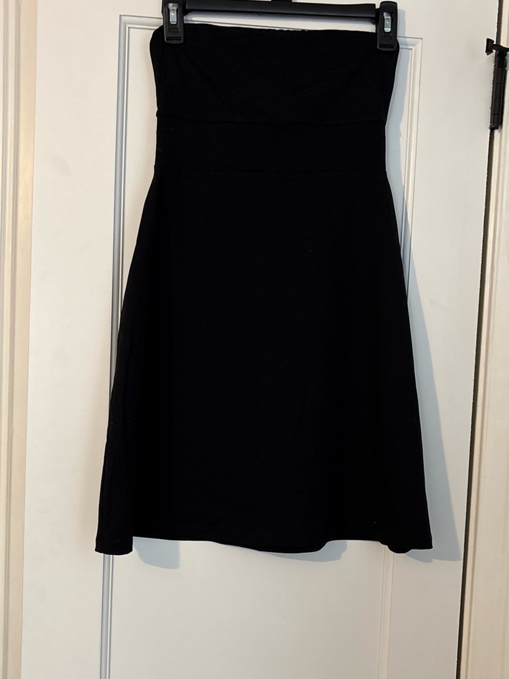 Susan Monaco Black Strapless A-Line Dress